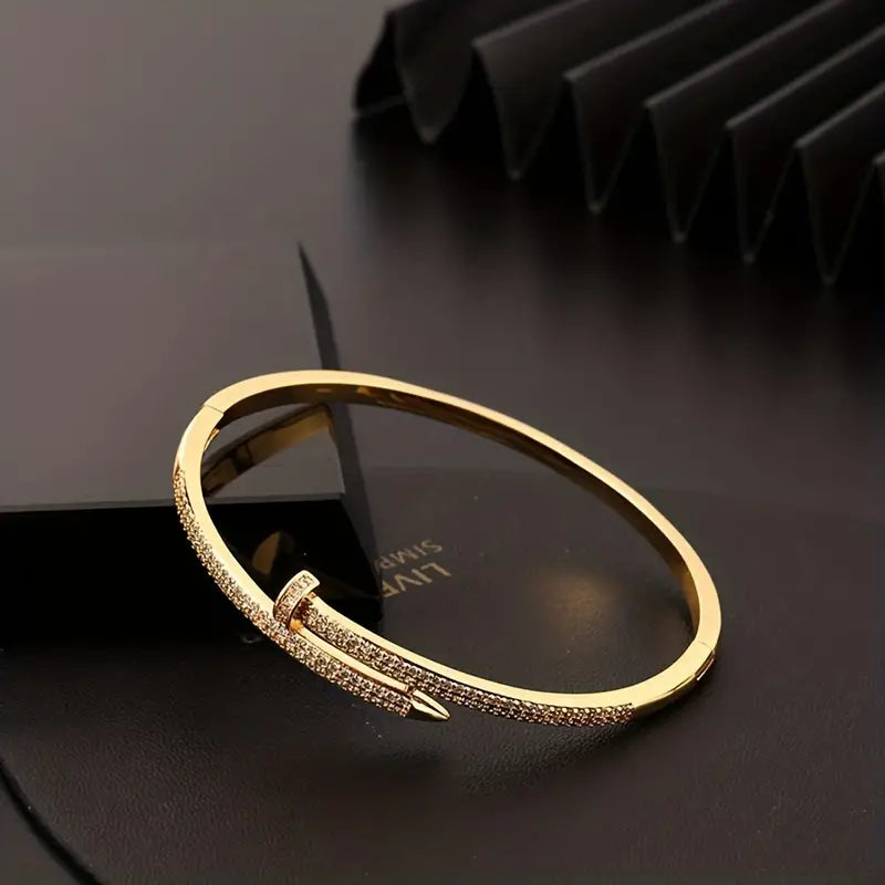 Braclet Mikro-Set-Zirkon-Nagel-Armreif