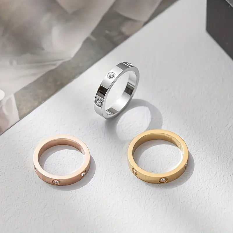 Ring 4mm Trendy Zirkonia
