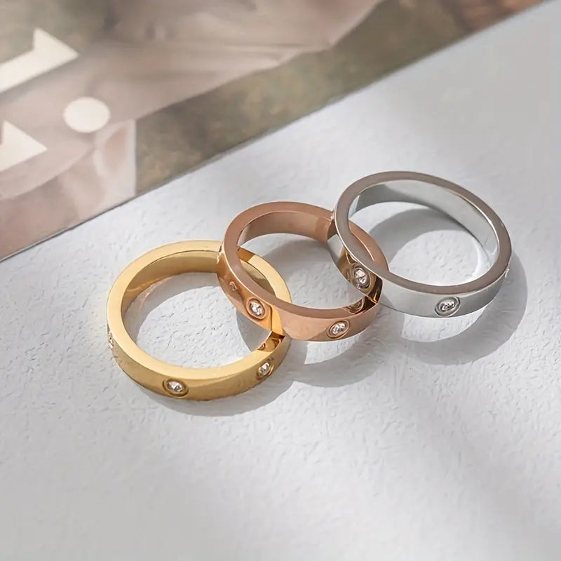 Ring 4mm Trendy Zirkonia
