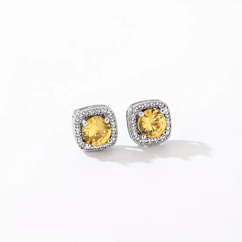 Earring 1 Paar einfache quadratische